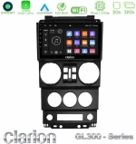 Clarion GL300 Series 4Core Android11 2+32GB Jeep Wrangler 2008-2010 Navigation Multimedia Tablet 9" Με Carplay & Android Auto