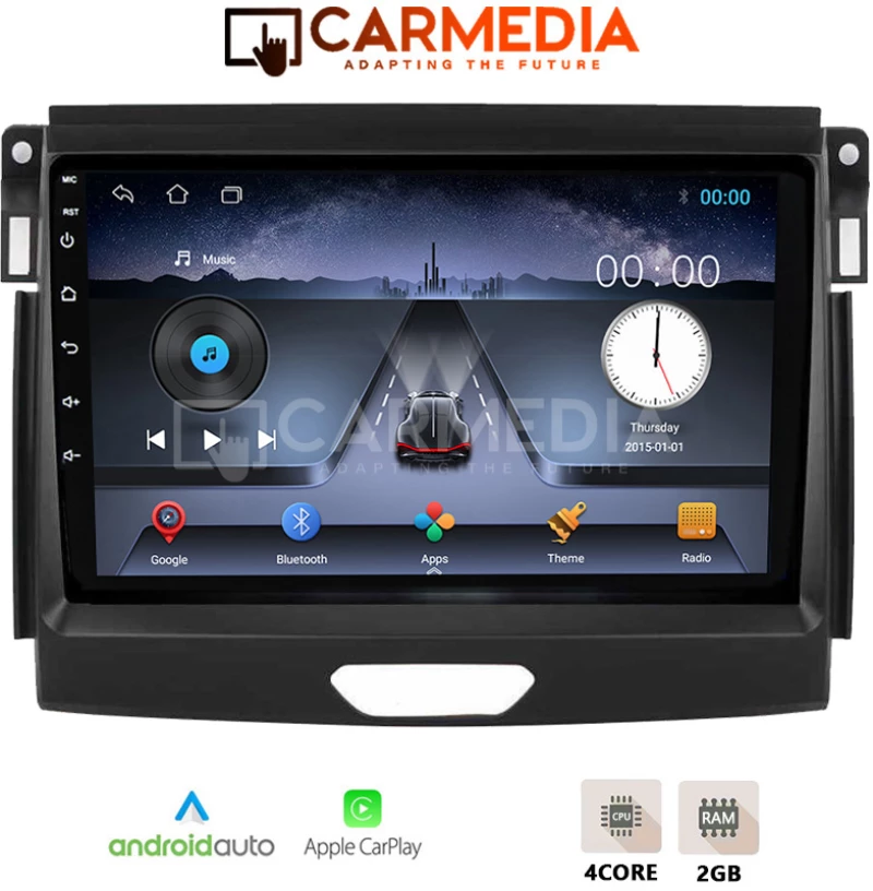 CARMEDIA CM209C-13 TABLET 9'' OEM FORD RANGER 2015-2018