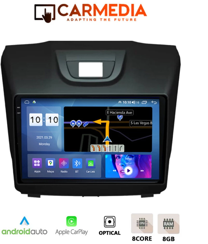 CARMEDIA CMDU8095-13 PRO PLUS TABLET 9.5'' OEM ISUZU D-MAX 2012-2020