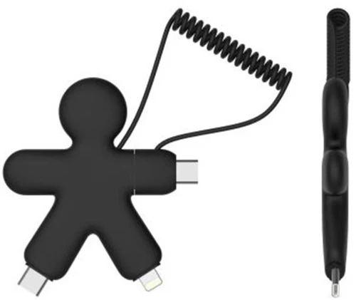 Xoopar Buddy Eco Friendly Multi USB Cable Black