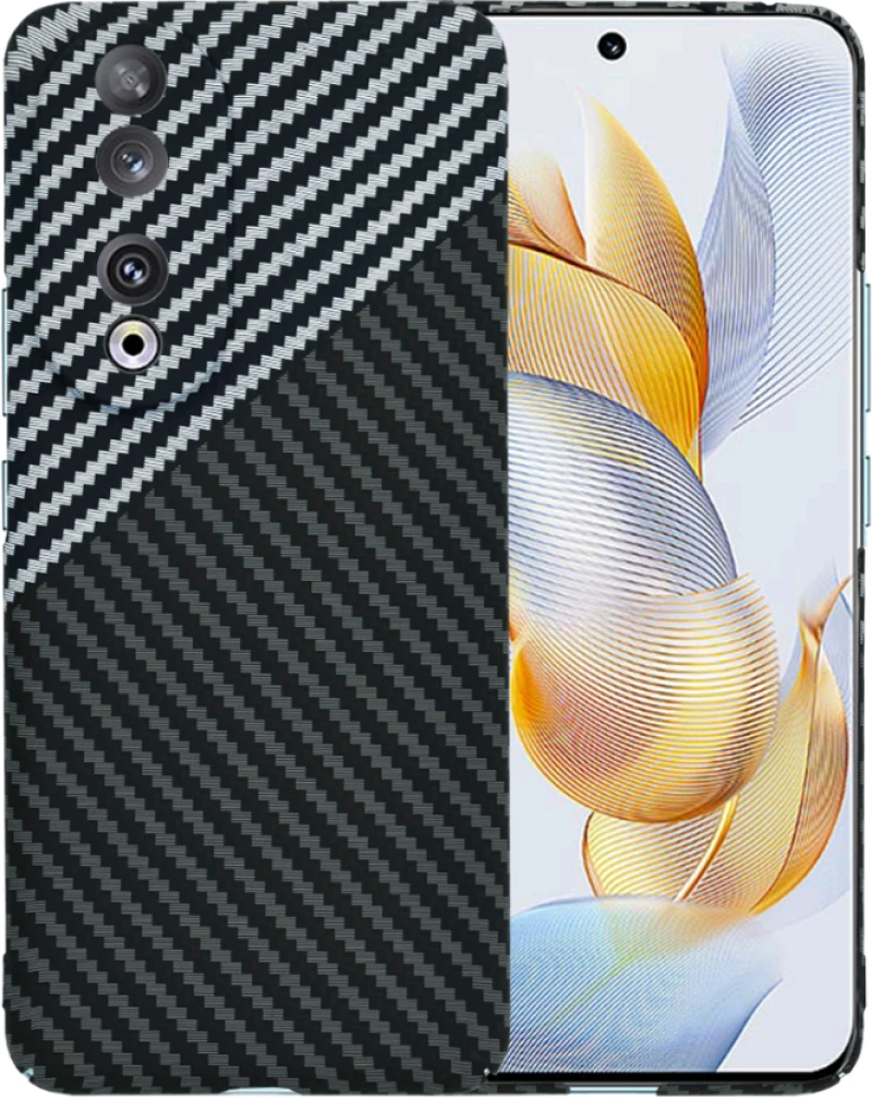 Techsuit Carbonite FiberShell - Σκληρή Θήκη Honor 90 - Stealth Gray (5949419213005)