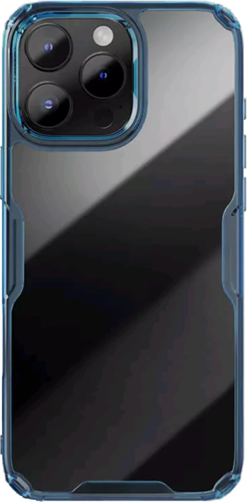 Σκληρή Διάφανη Θήκη με TPU Bumper - Apple iPhone 16 Pro - Nillkin Nature TPU Pro Case - Blue (6902048287211)