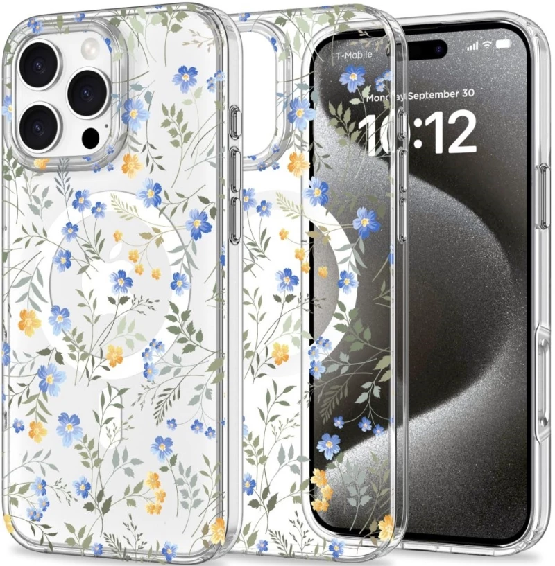 Σκληρή Θήκη MagSafe - Apple iPhone 16 Pro Max - Tech-Protect MagMood - Spring Flowers (5906302311538)