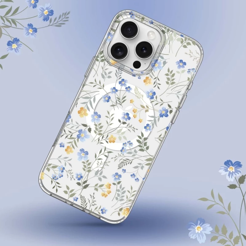 Σκληρή Θήκη MagSafe - Apple iPhone 16 Pro Max - Tech-Protect MagMood - Spring Flowers (5906302311538)