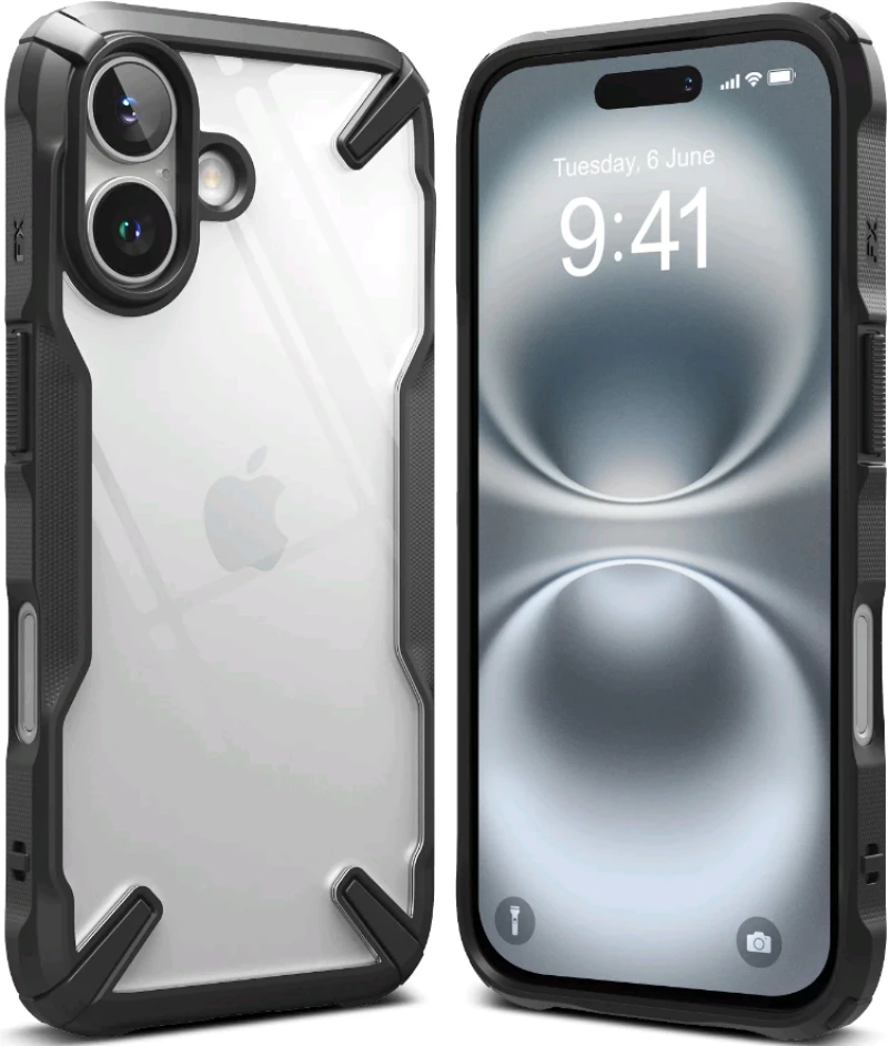Θήκη Apple iPhone 16 - Ringke Fusion X Σκληρή - Black (8800274960473)