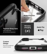 Θήκη Apple iPhone 16 - Ringke Fusion X Σκληρή - Black (8800274960473)