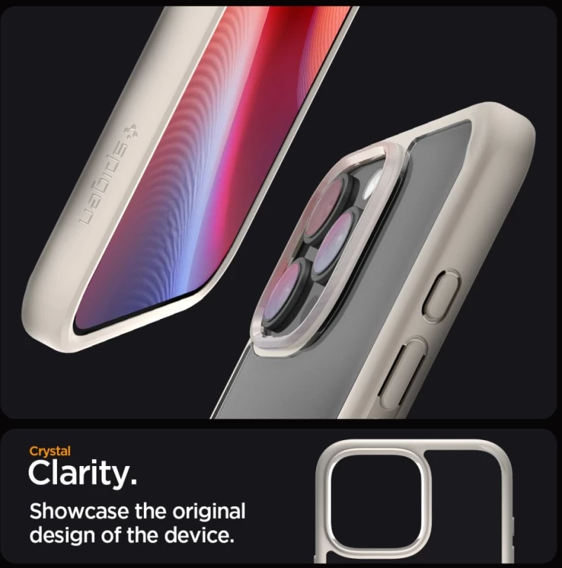Θήκη Apple iPhone 16 Pro - Spigen Ultra Hybrid Σκληρή - Natural Titanium (ACS08127)