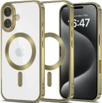 Θήκη Apple iPhone 16 - Tech-Protect MagFlex Διάφανη Σιλικόνης με MagSafe - Satin Gold (5906302312139)