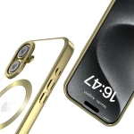 Θήκη Apple iPhone 16 - Tech-Protect MagFlex Διάφανη Σιλικόνης με MagSafe - Satin Gold (5906302312139)
