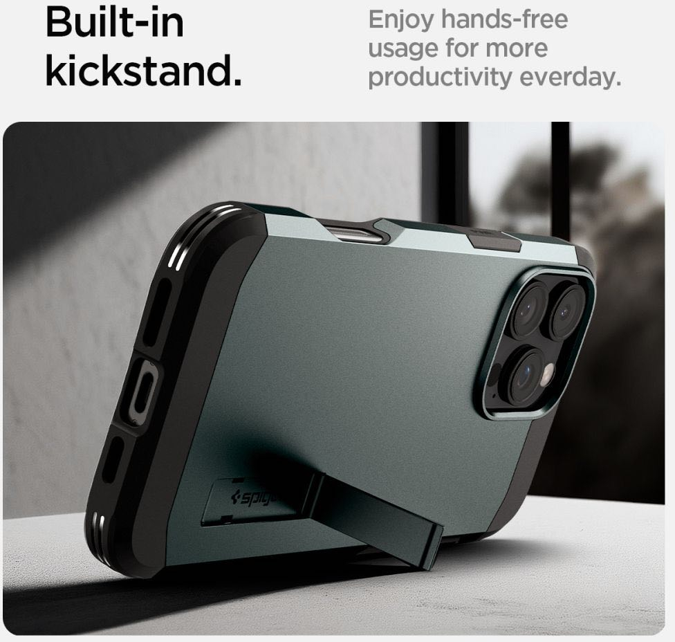 Θήκη Apple iPhone 16 Pro - Spigen Tough Armor AI MagFit Ανθεκτική με MagSafe - Abyss Green (ACS08148)