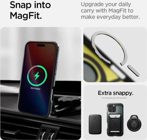 Θήκη Apple iPhone 16 Pro - Spigen Tough Armor AI MagFit Ανθεκτική με MagSafe - Abyss Green (ACS08148)