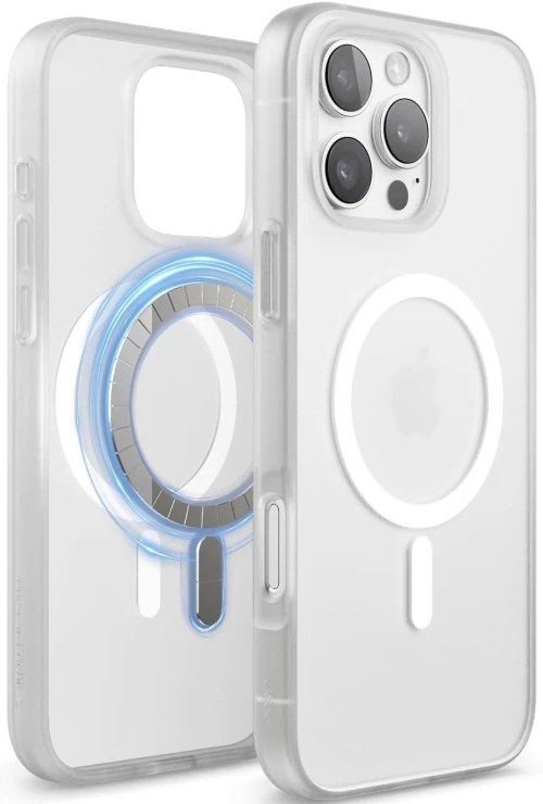 Θήκη Apple iPhone 16 Pro Max - Elago Magnetic Hybrid Ημιδιάφανη Σκληρή με MagSafe - Soft Feeling Clear (ES16MSHB69PRO-SFTR)