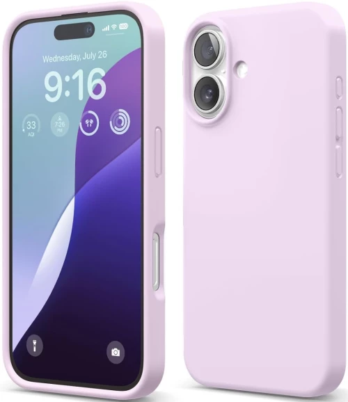 Θήκη Apple iPhone 16 - Elago Silicone Case Premium Σιλικόνης - Light Lilac (ES16SC61-LLIL)