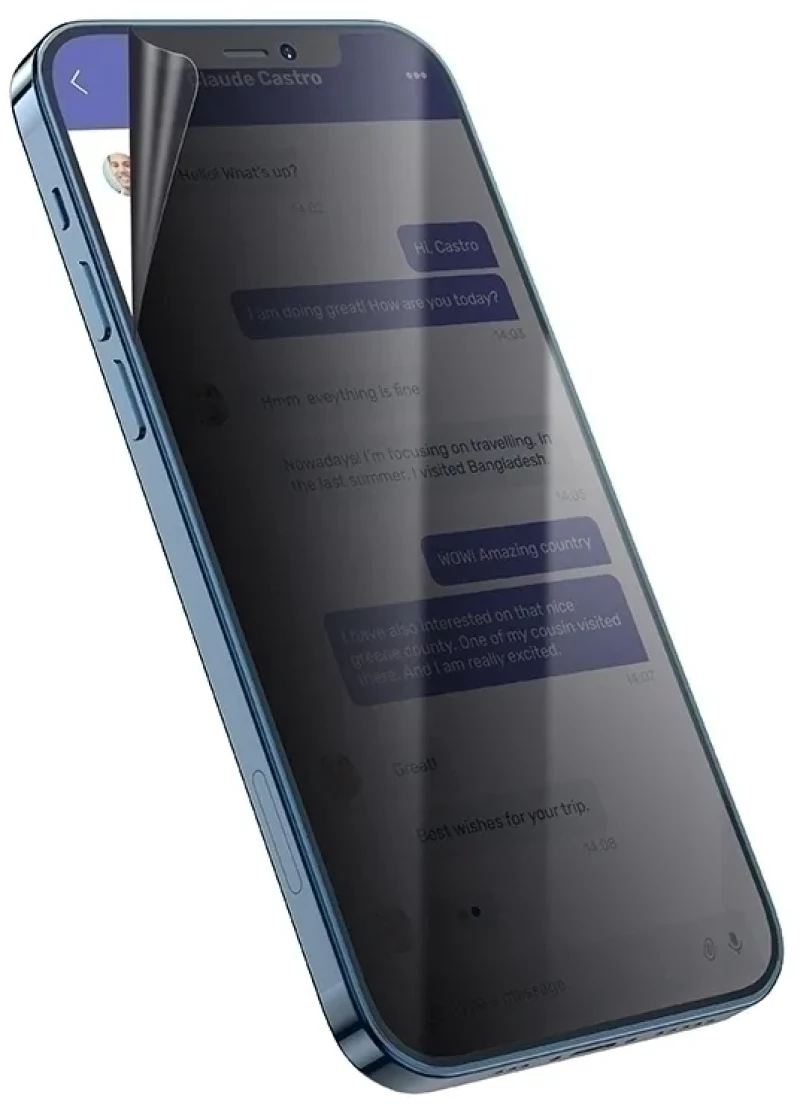 Hoco Hydrogel Pro Privacy Matte Screen Protector - Ματ Μεμβράνη Προστασίας Απορρήτου Οθόνης TCL 50 5G - 0.15 mm - Matte (HOCO-FRONT-PRM-026-017)
