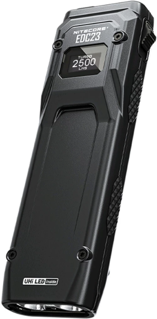 Nitecore EDC23 - Αδιάβροχος Επαναφορτιζόμενος Φακός UHi LED - 2500 Lumens - Μπαταρία 1.500 mAh - Black (6952506408702)