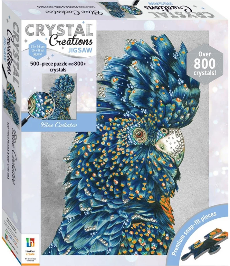 HINKLER CRYSTAL CREATIONS ΠΑΖΛ 500 τεμ. BLUE COCKATOO (#CC-32)