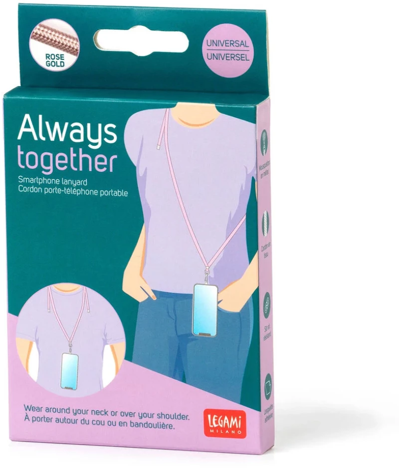 LEGAMI ALWAYS TOGETHER - ΚΟΡΔΟΝΙ ΓΙΑ SMARTPHONE - ROSE GOLD (#PHL0003)