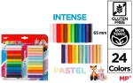 Πλαστελίνη MP  24 Χρώματα PASTEL+ΚΛΑΣΙΚΑ  200gr PY047