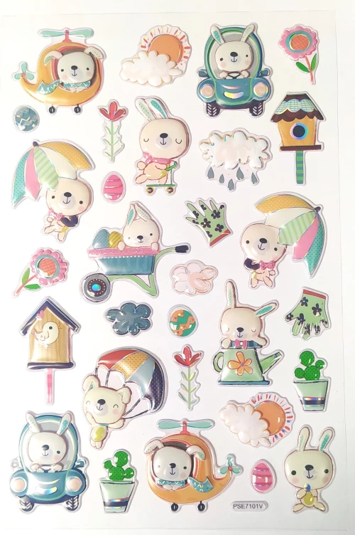 Easters Stickers Puffy