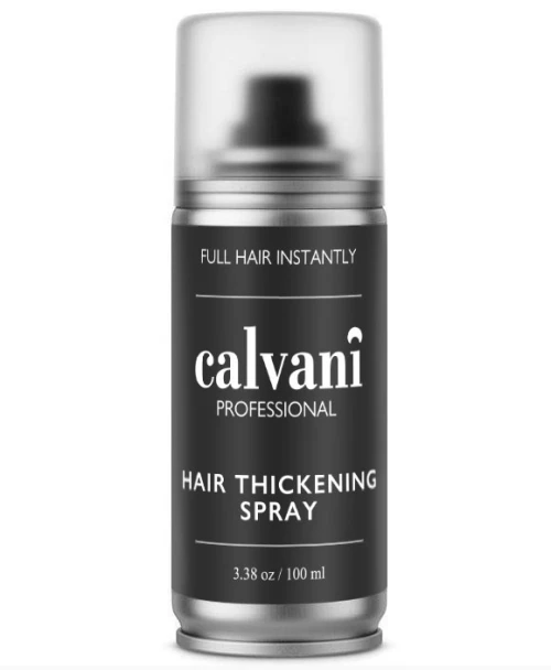 Calvani Hair Thickener Spray Black - Σπρέι με Μικροΐνες Μαύρο 100ml