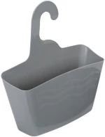 Estia Θηκη Οργανωσης Μπανιου Κρεμαστη 24x7x25cm Γκρι