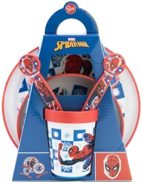 Stor Marvel: Spiderman Arachnid Grid -  non Slip 5 pcs Bicolor Premium set  (74781)