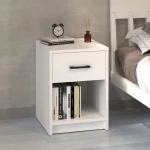 Κομοδίνο Scoty Megapap Χρώμα Λευκό 40,2x35,3x55εκ.
