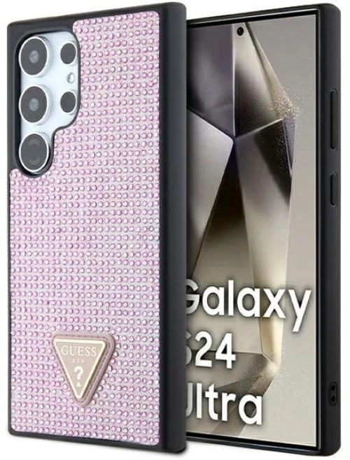 Guess Galaxy S24 Ultra Backcover hard case case Rhinestone - Pink