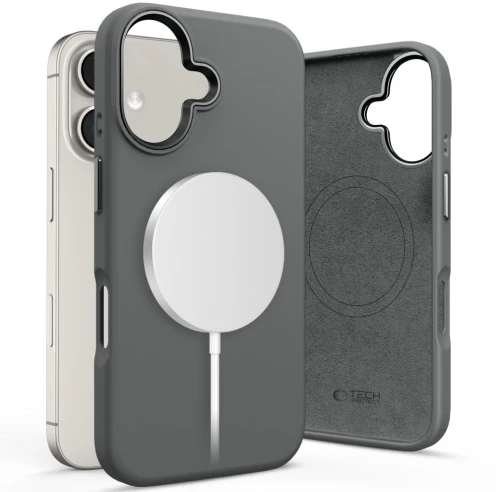 Tech-Protect Θήκη Silicone Pure Magsafe iPhone 16 Γκρι