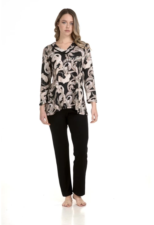 Zen by Daisy Γυναικεία Χειμερινή Πυζάμα Viscose Regular Fit 86927