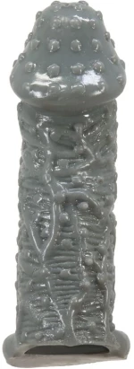 PRETTY LOVE - REALISTIC PENIS ENLARGER AND DELAY SLEEVE MODEL 2 GREY