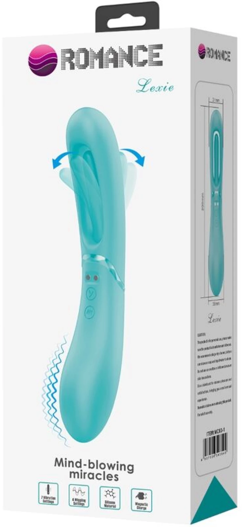 ROMANCE - LEXIE G-SPOT VIBRATOR 7 VIBRATIONS BLUE
