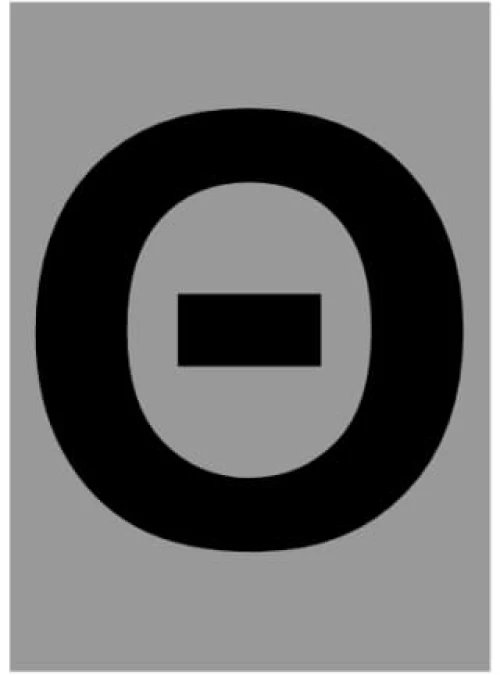 Πινακίδα σήμανσης αλουμινίου 30X40mm Γράμμα Θ