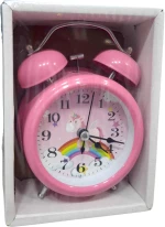 Επιτραπέζιο ρολόι - Ξυπνητήρι - 3301-6 - 330130 - Pink