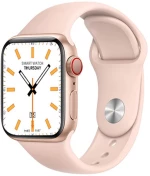 Smartwatch 45mm με παλμογράφο HW22 pro σε ροζ χρώμα