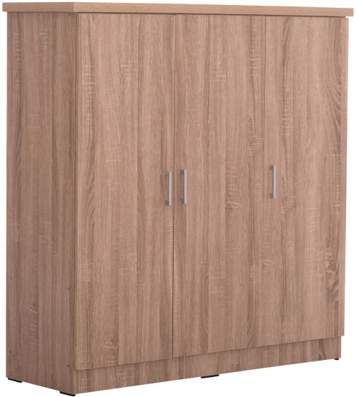 ΝΤΟΥΛΑΠΑ 3ΦΥΛΛΗ ΜΕ ΡΑΦΙΑ BAILEY HM2482.01 SONAMA OAK ΜΕΛΑΜΙΝΗ 120-116x40x123,5Υεκ.