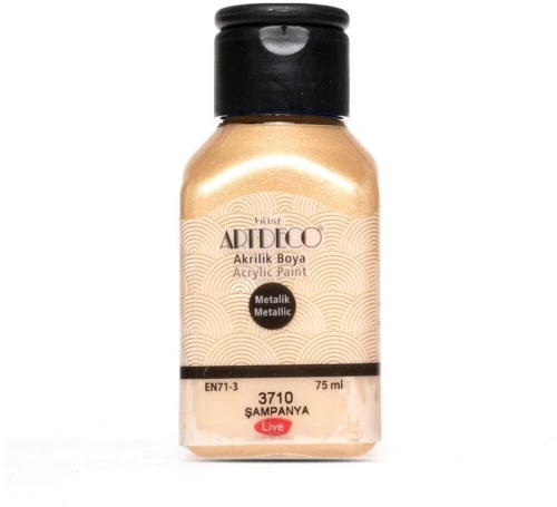 Artdeco 75 ml Ακρυλικό Μεταλλικό Χρώμα Champaigne 3710