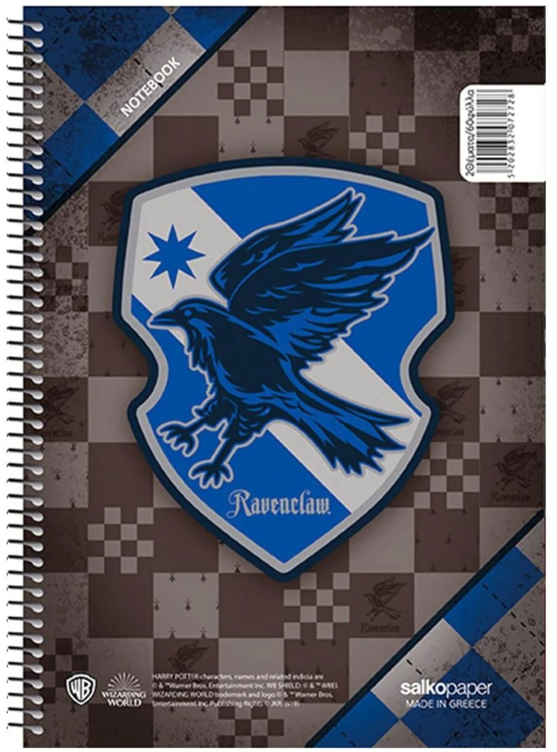 Τετράδιο Σπιράλ A4 Salko Harry Potter School Pride 2  2θεμ.60φ 7277