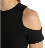 Replay Woman Black Top Bare_Shoulders