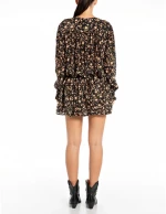 Replay Woman Floral Mini Shirt Dress