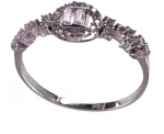 Δακτυλίδι Γυναικείο Λευκόχρυσο κ14 με zircon Gatsa RG2400