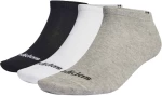 Αθλητικές Κάλτσες Σοσόνια 3 Ζεύγη Adidas Thin Linear Low-Cut Μαύρο / Γκρι / Λευκό  Μαύρο Γκρι