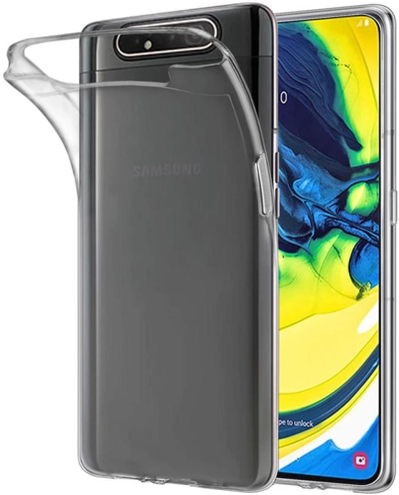 Silicone Case Ultra Slim 0,5mm Clear for Samsung Galaxy A80 Transparent