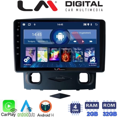 LM Digital - LM ZN4553 GPS Οθόνη OEM Multimedia Αυτοκινήτου για Ford Kuga 2008  2013 (CarPlay/AndroidAuto/BT/GPS/WIFI/GPRS) LM ZN4553 GPS