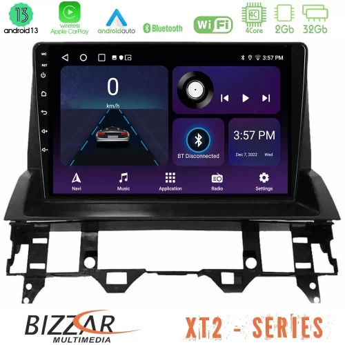 Bizzar XT2 Series 4Core Android13 2+32GB Mazda6 2002-2006 Navigation Multimedia Tablet 10" U-XT2-MZ1213