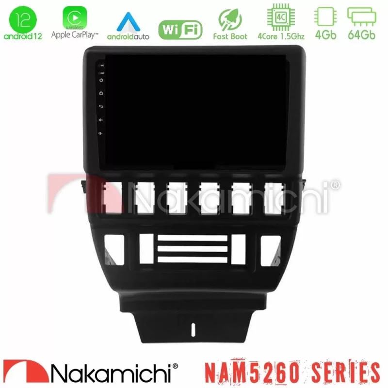 Nakamichi NAM5260 Series 4Core Android12 4+64GB Lada Niva Navigation Multimedia Tablet 9" Με Carplay & Android Auto U-N44-LD1334