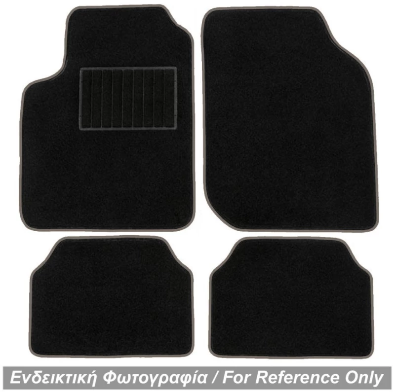 TYPE-C UNIVERSAL ΠΑΤΑΚΙΑ ΜΟΚΕΤΑ (ΜΑΥΡΟ ΜΕ ΓΚΡΙ ΡΕΛΙ) - 4 ΤΕΜ. ΠΑΤ.TYPE-C/GREY-RX