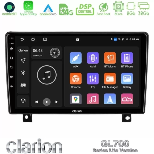 Clarion GL700 Lite Series 8Core Android11 2+32GB Opel Astra H Navigation Multimedia Tablet 9" (dashboard version) Με Carplay & A U-G72L-OP1397