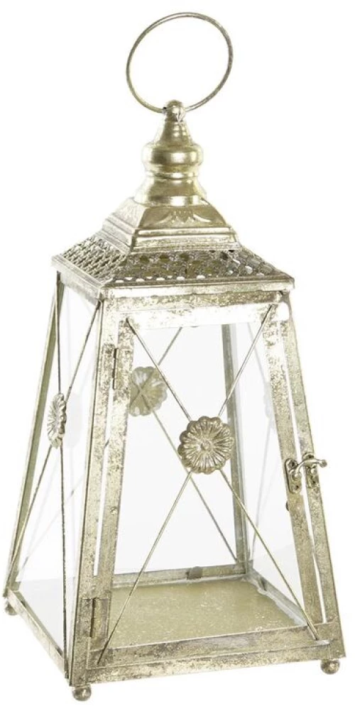 Lanterne DKD Home Decor Κρυστάλλινο Χρυσό Μέταλλο (18 x 18 x 36 cm) S3029801