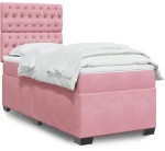 Κρεβάτι Boxspring με Στρώμα Ροζ 80 x 200 εκ. Βελούδινο Ροζ 3293073